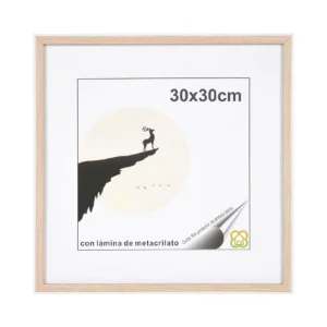 Portafoto madera 30x30cm