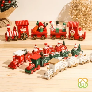 Trenes Decorativos Madera 22,7X7,2X2,7 cm