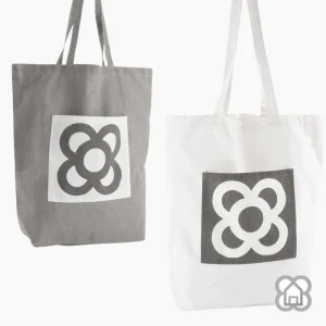 Bolsa Panot Gris Nordic con Bolsillo 38x10x40cm