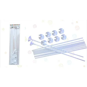 Palo para Globos Blanco 10pcs